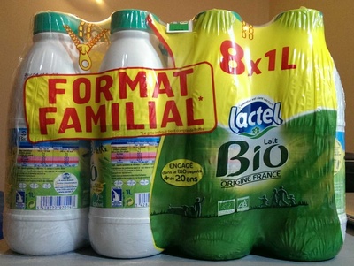 Lactel lait Format Familial 8 x 1 L